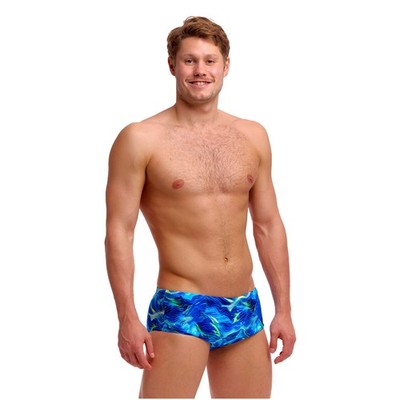 Funky Trunks Badehose Badeshorts Herren Blau Sidewinder Trunk Storm Chaser