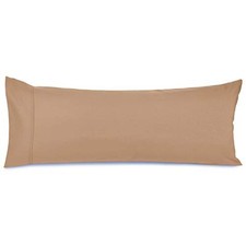 Body Pillow Cover Soft Pillowcase Lightweight Body 20"x54" 1Pc Mocha