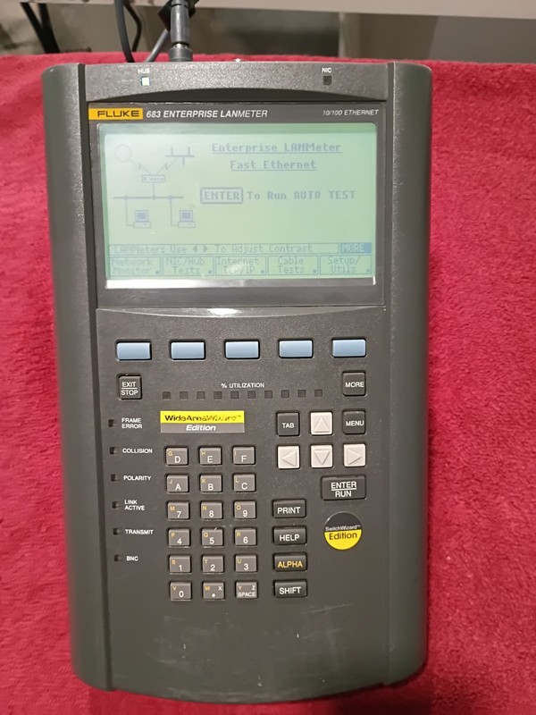 Fluke 683 Enterprise LANMeter LAN/WAN Protocol Analyzer 10/100 Ethernet
