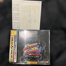 Street Fighter Collection Sega Saturn Rare Obi Post Included Used Excellent