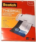 New Scotch Thermal Laminating Pouches, 50 ct, 8½x11 in, Clear, original package — photo 1