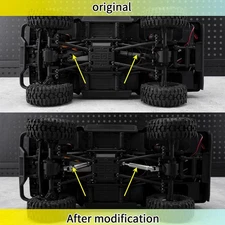 RCBATER Stainless Steel 42+50mm Drive Shafts for HlLUX 1/18 HPI Venture RC Cars