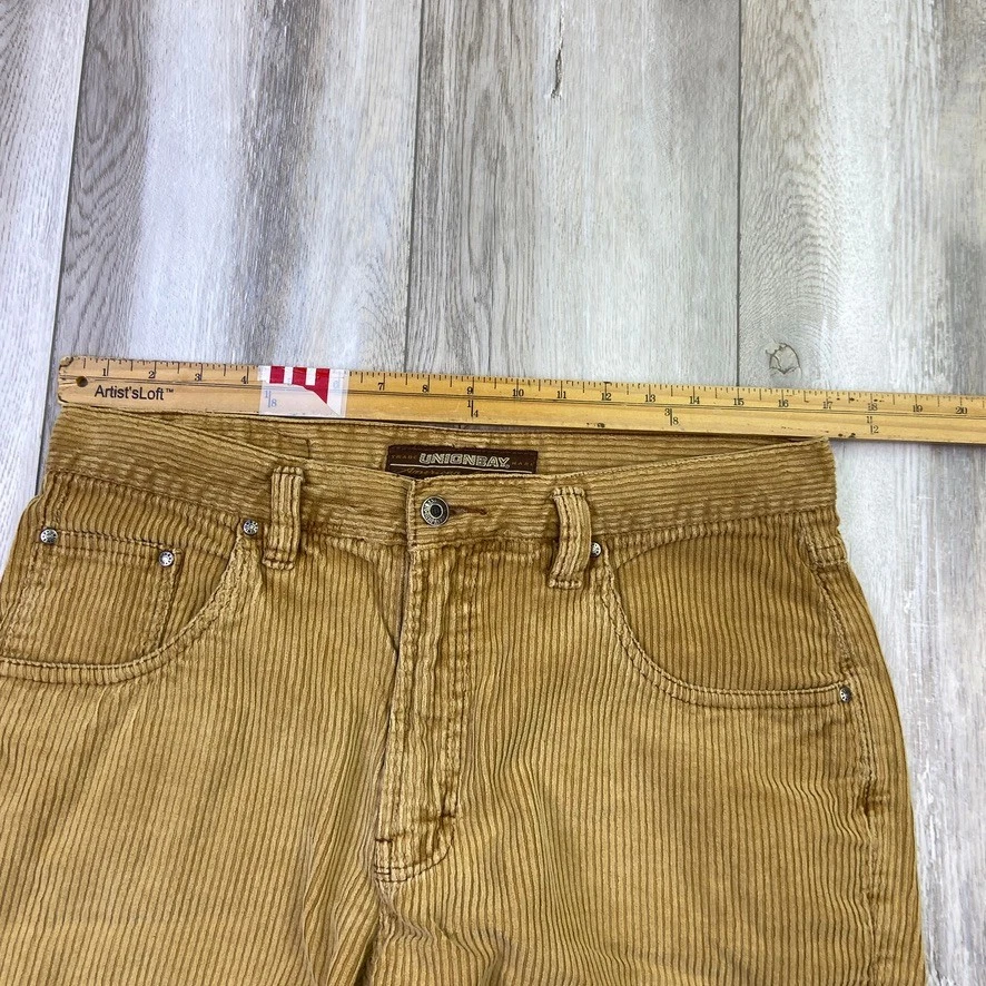 Pantalones Cortos De Pana Unionbay De Colección Para Hombres 34 Beige Frente Plano Patinador Informal Hombres * Foto 3 de 4