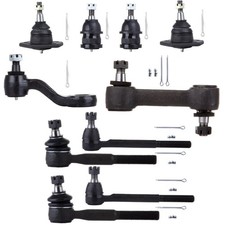 Idler Arm Inner Outer Tie Rods Lower Upper Ball Joint Pitman Arm Kit Set of 10