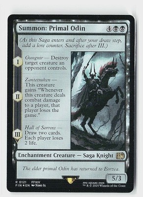Summon: Primal Odin Foil R FINAL FANTASY 121 NM