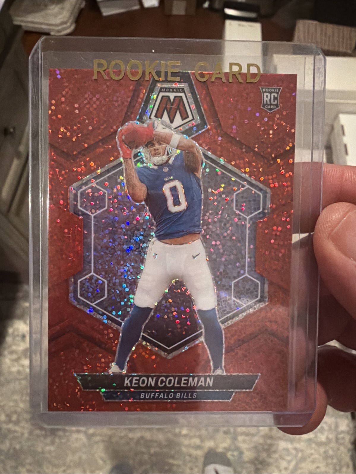 2024 Panini Mosaic Keon Coleman SSP Red Sparkle Rookie #333🔥📈Buffalo Bills