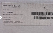 Newport Brass Chesterfield 1030-5463/03N PullOut Kitchen Faucet Polished Brass