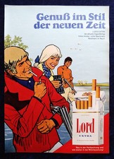 Lord Extra  Zigaretten, originale Werbung aus 1971