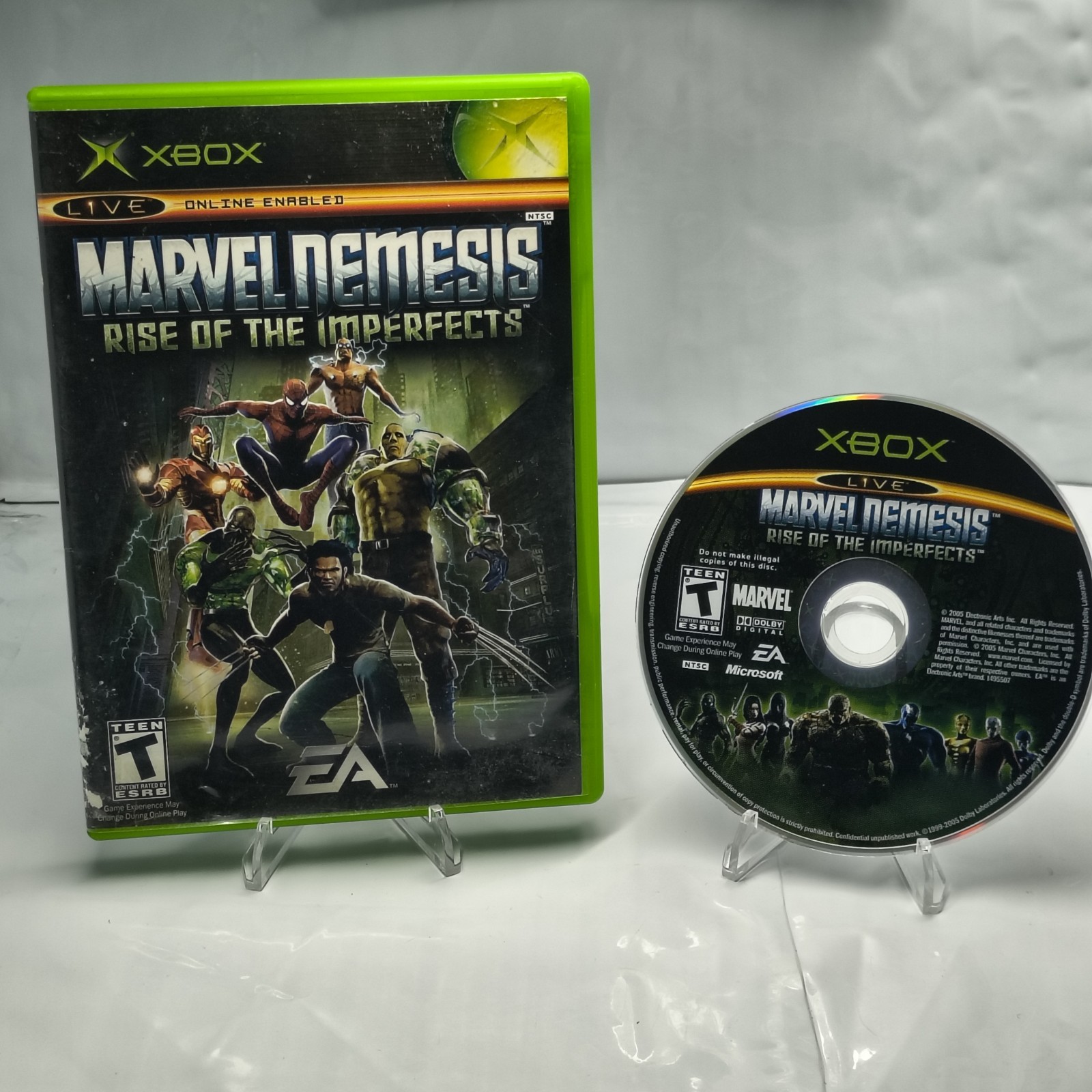 Marvel Nemesis: Rise of the Imperfects (Xbox 2005) Completo con manual