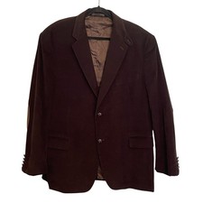Lauren Ralph Lauren Mens Brown Corduroy Blazer Elbow Patches Sport Coat 44R