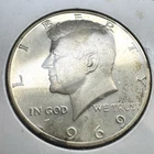 1969-S Kennedy 40% Silver Half Dollar Frosted Proof