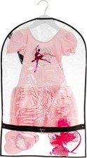 4 PK 29" Kids Clear Dance Costume Garment Bag Cheer Competition Travel 1 Pocket
