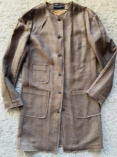 Damen Dolce & Gabbana Trenchcoat Gold Baumwolle 34