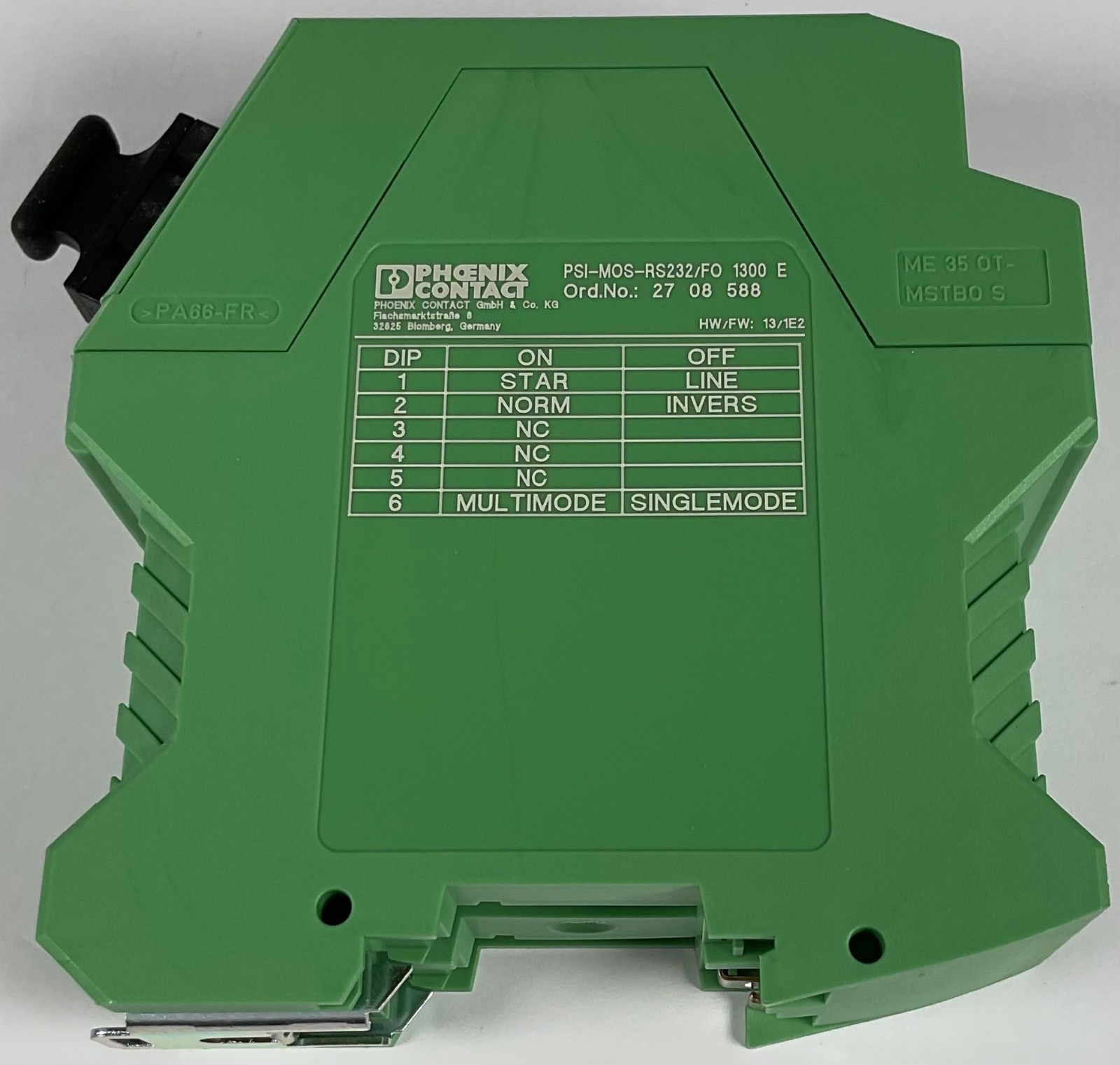 PHOENIX Contact Fiber Optic Converter Diagnostic PSI- MOS RS232/FO1300E” New”