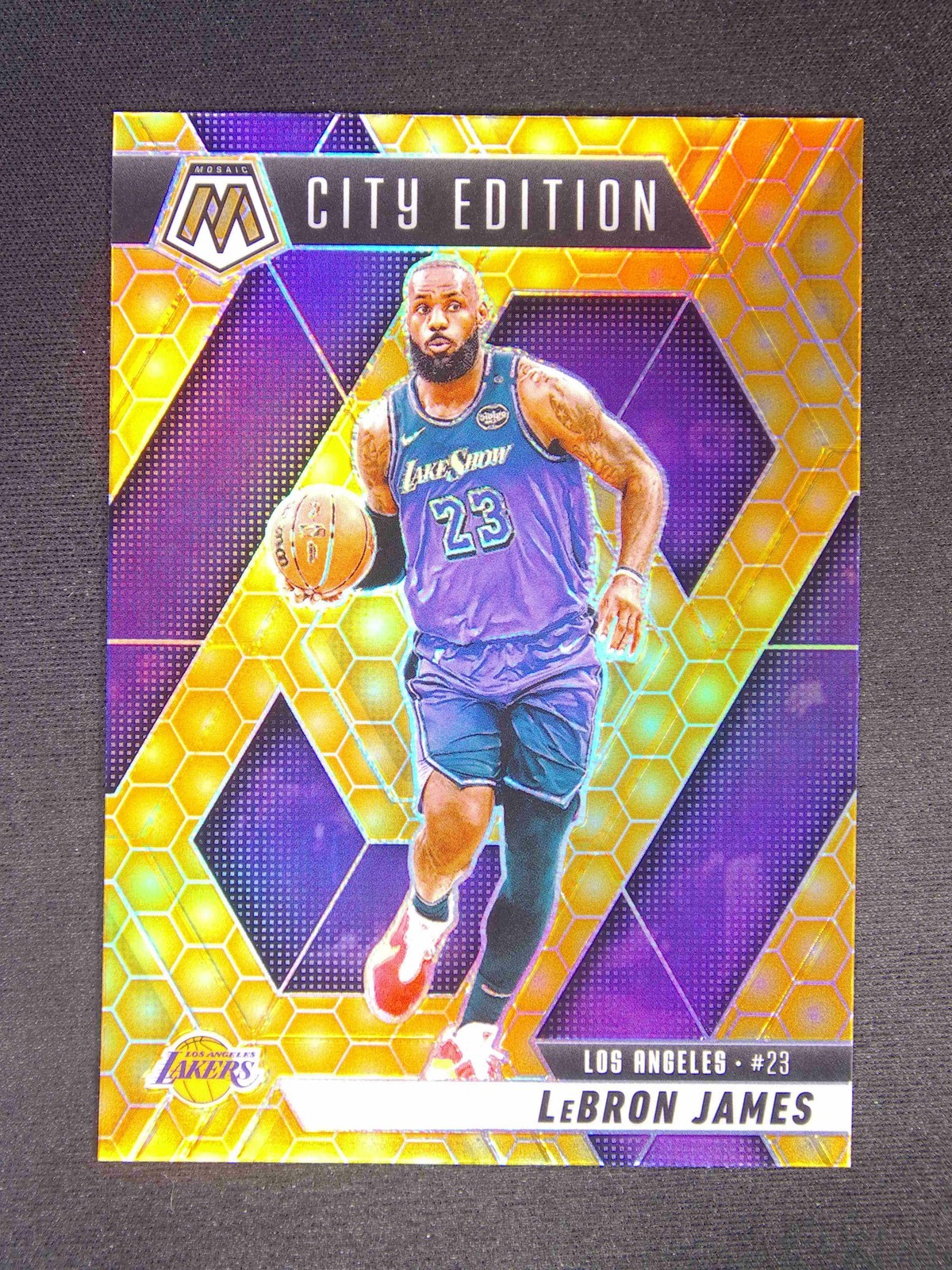 2024-25 Panini Mosaic LeBron James #286 City Edition Honeycomb Case Hit SSP