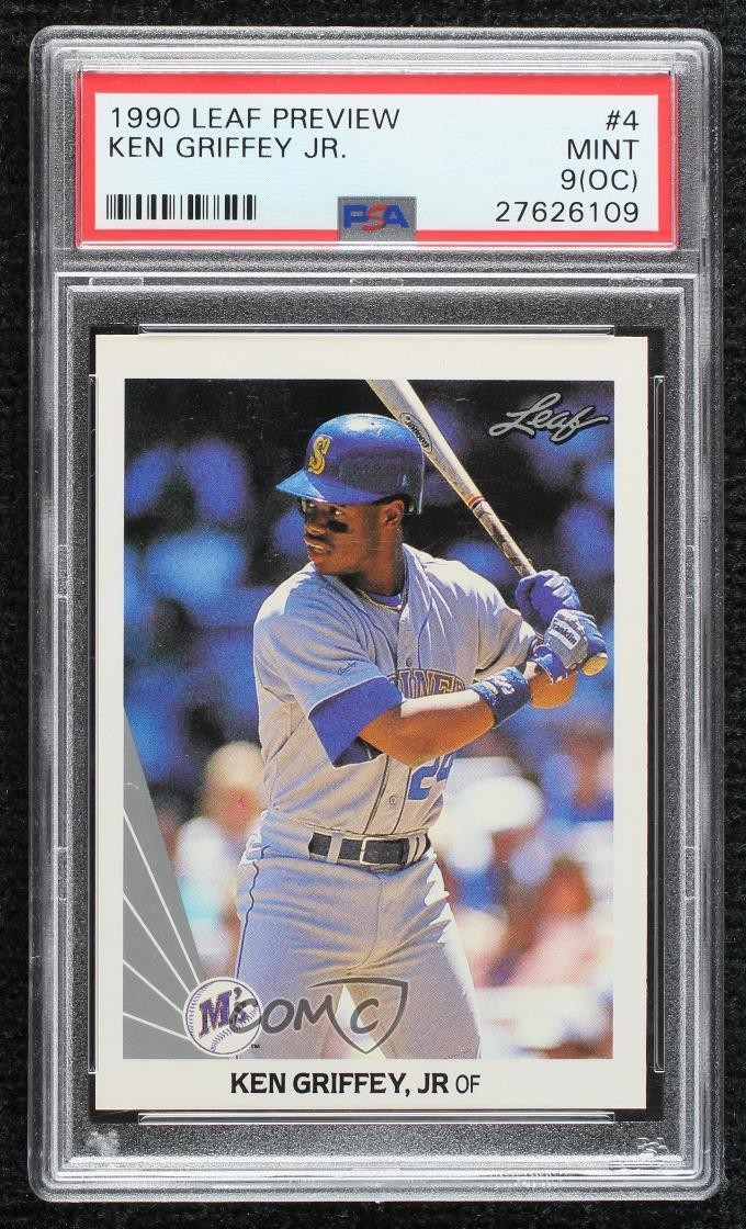 1990 Leaf LEAF PREVIEW #4 Ken Griffey Jr. front