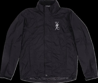 THRASHIN SUPPLY CO JACKE MISSION WASSERDICHT REGEN SCHWARZ LG TMJ-15-10