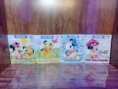 Disney Babies Learn About 4 Book Lot Wipe Clean Activity Books Weekly Reader 198
