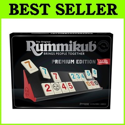 Deluxe Rummikub Set - Engraved Tiles & Large Number Racks=**