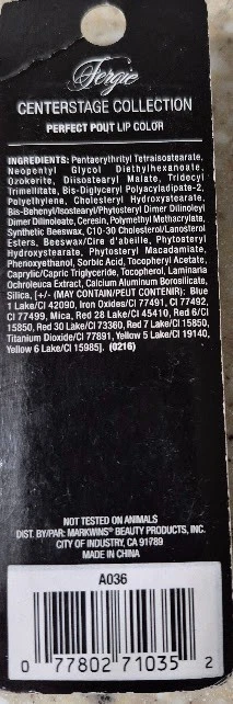 WET N WILD FERGIE LIPSTICK - Penthouse Sweet - A036. DISCONTINUED SEALED - Image 2 of 4