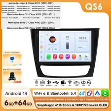6+64GB For Mercedes-Benz E-Class  W211 W219 Carplay Player GPS BT5.4 WIFI 6 DSP