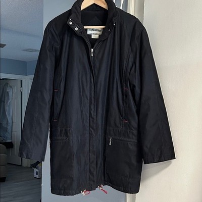Vintage Fitz Wright Faux Suede Lined Winter Coat Women s Size XL Zipper Pockets