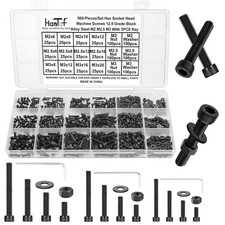 900Pcs M2 M2.5 M3 Screws Bolts Nuts Washers A...