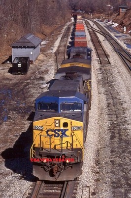 CSX 9006 + 1 WB AT Sand Patch PA in 96 FUJICHROME ORIGINAL SLIDE