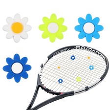 Tennis Dampener, Flower Silicone Tennis Racket Dampeners 4 Pcs 4 Colors