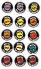 Vintage Lot of 15 1967 - 1969 Hot Wheels Redline Metal Buttons