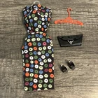Vintage Barbie Fashion 917 Apple Print Sheath - Dress For 971 Easter Parade