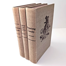 3 Antique Hopalong Cassidy Books 1907 1910 1913 Bar-20 Hustler Grosset Dunlop