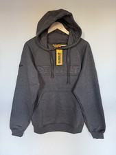 Dewalt Hoodie - Genuine Dewalt Charcoal Grey Work Hoodie - Hooded Size Medium 