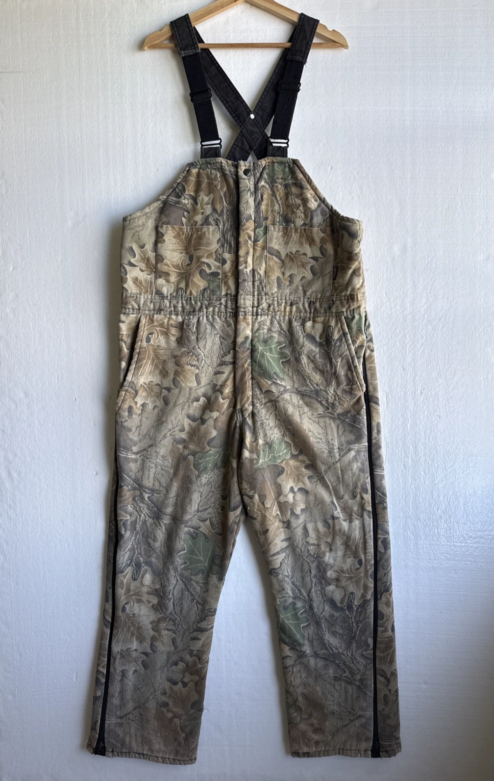 VTG Walls Outdoor Hunting Overalls Advantage Timber Camouflage Bib Men's Large