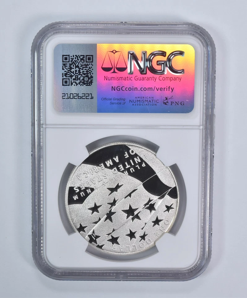 2012-P Star Spangled Banner Commemorative Dollar PF70 UCAM NGC Brown Label *1745 - Image 2 of 4