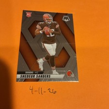 2025 Panini Mosaic Shedeur Sanders Base RC Rookie Card Browns #302