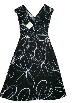 Lady Hathaway Womans 4 Dress V-Neck |Cap Sleeve | Stretchy Slimming Dress  A-Line | eBay
