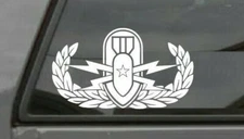 Senior Explosive Ordnance Disposal (EOD) Badge Vinyl Window Decal Sticker