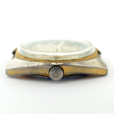 ✨ Vintage Rouan 360 Electra Men’s Watch – Gold Tone, Rhinestone Dial, Swiss Mont ROUAN 360 ELECTRA GOLD DIAL GOLD PLATED WATCH HEAD FOR PARTS  main image 3