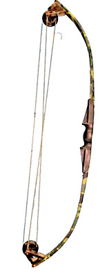 Vintage unbranded compound bow with camo wrap 40 inch for Beginners and Teens