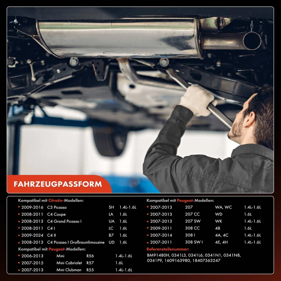 Catalizzatore Benzina per OPEL ASTRA H L48 L35 MERIVA X03 VECTRA C Z02 ZAFIRA 1.6L - Immagine 4 di 4