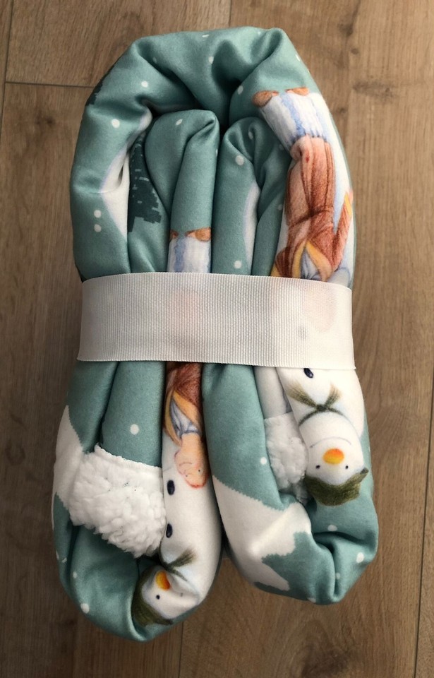 The Snowman Christmas Sherpa Fleece Blanket BNWT. NEW. From ASDA eBay