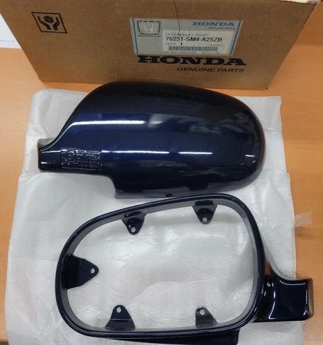 VINTAGE NEW HONDA ORIGINAL 1991-1993 HONDA ACCORD LEFT MIRROR HOUSING COBALT BLU