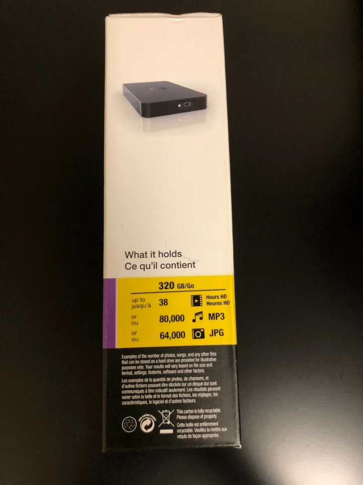 Western Digital Elements 320 GB,External,7200 RPM (WDBAAR3200ABK) Hard Drive - Image 3 of 4