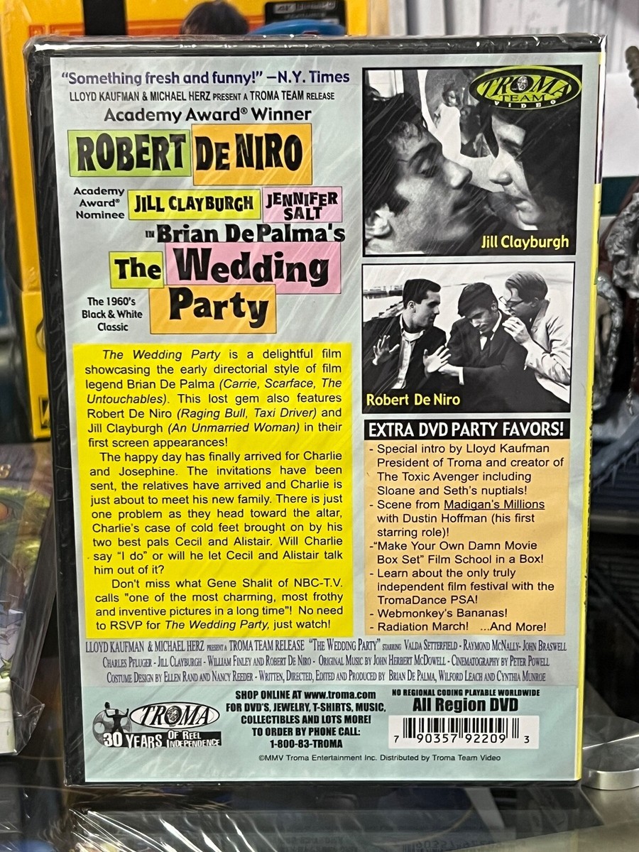 The Wedding Party (DVD) Robert De Niro, Jill Clayburgh, Jeeifer