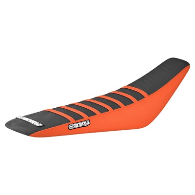 2019-2022 KTM SX-SXF 125 250 350 450 SEAT COVER ALL BLUE ORANGE RIBS #173 LOGO