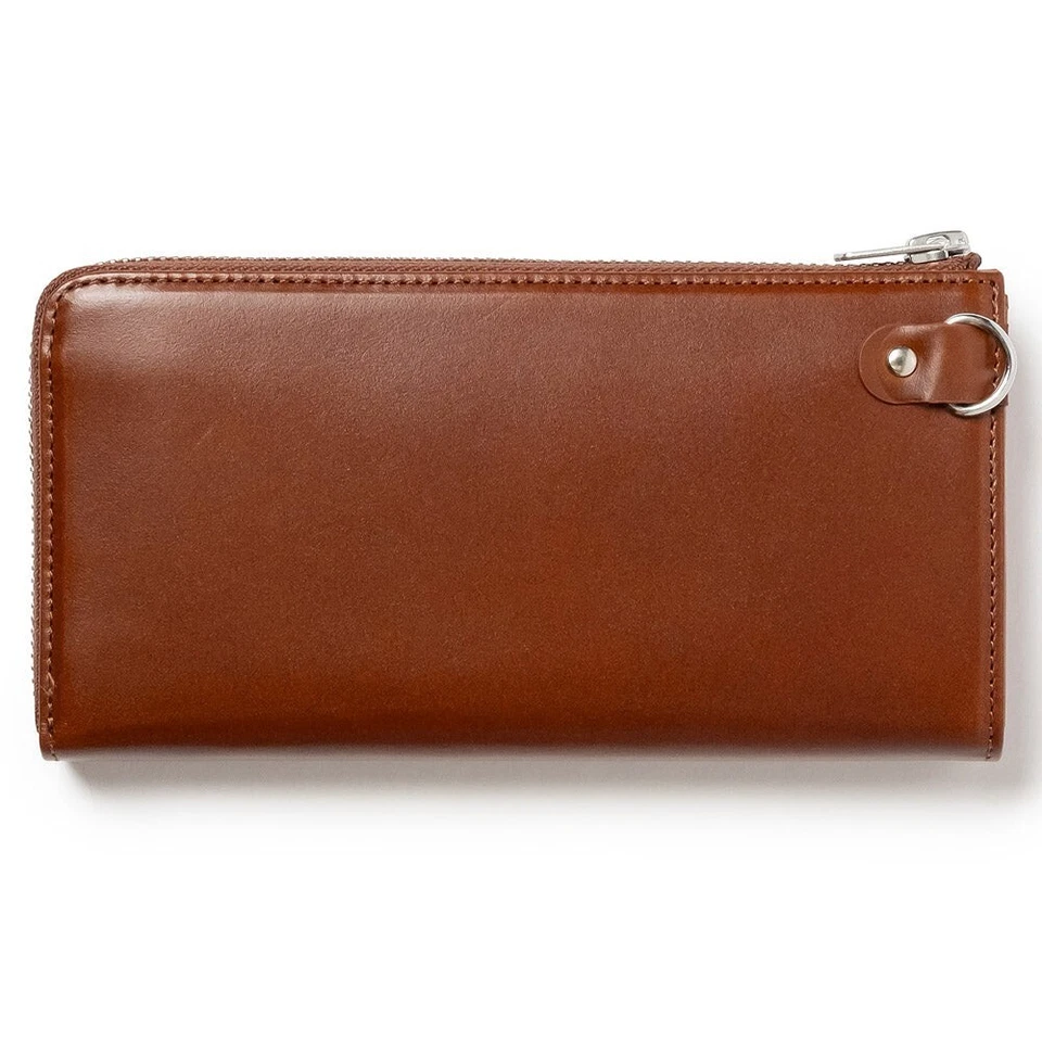 FENDER Cartera Larga en Forma de L Cremallera Marrón con púa de guitarra y cable de cartera Nuevo Foto 3 de 4