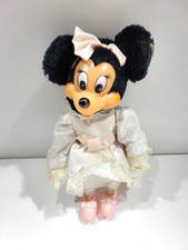 Vintage Disney Applause Minnie Mouse 10" Vinyl Plush Wedding Bride Doll