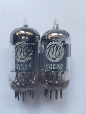 Rare - Matched  Pair Valvo ECC82/12AU7 45 Deg...