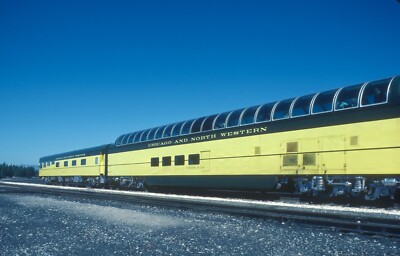 CNW Executive Special eastbound at Portola, CA in August 1986 5 x 7 Photo